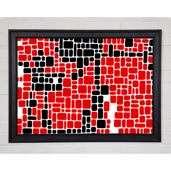 Perspections Mosaic Reds Gerahmter Druck Wayfair De